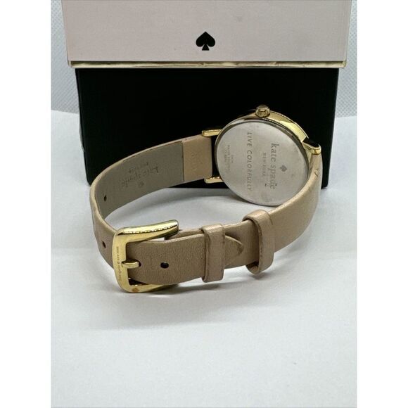 Kate Spade Metro 0073 Women\'s Beige Leather Strap Analog Dial Wrist Watch JNA141 main image 8